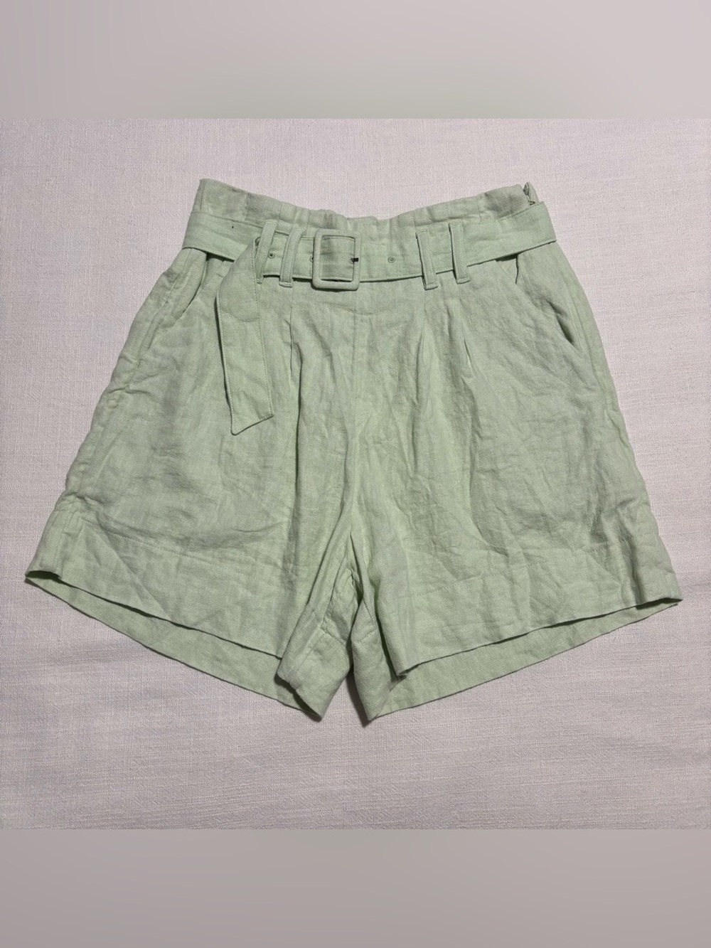 Abercrombie & Fitch High Rise Linen Shorts | Size XS